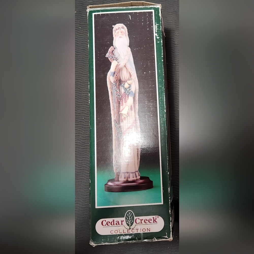 Kirkland's St Nicholas & Me Old World 12.5" Ceramic Staff And Bell Collectible